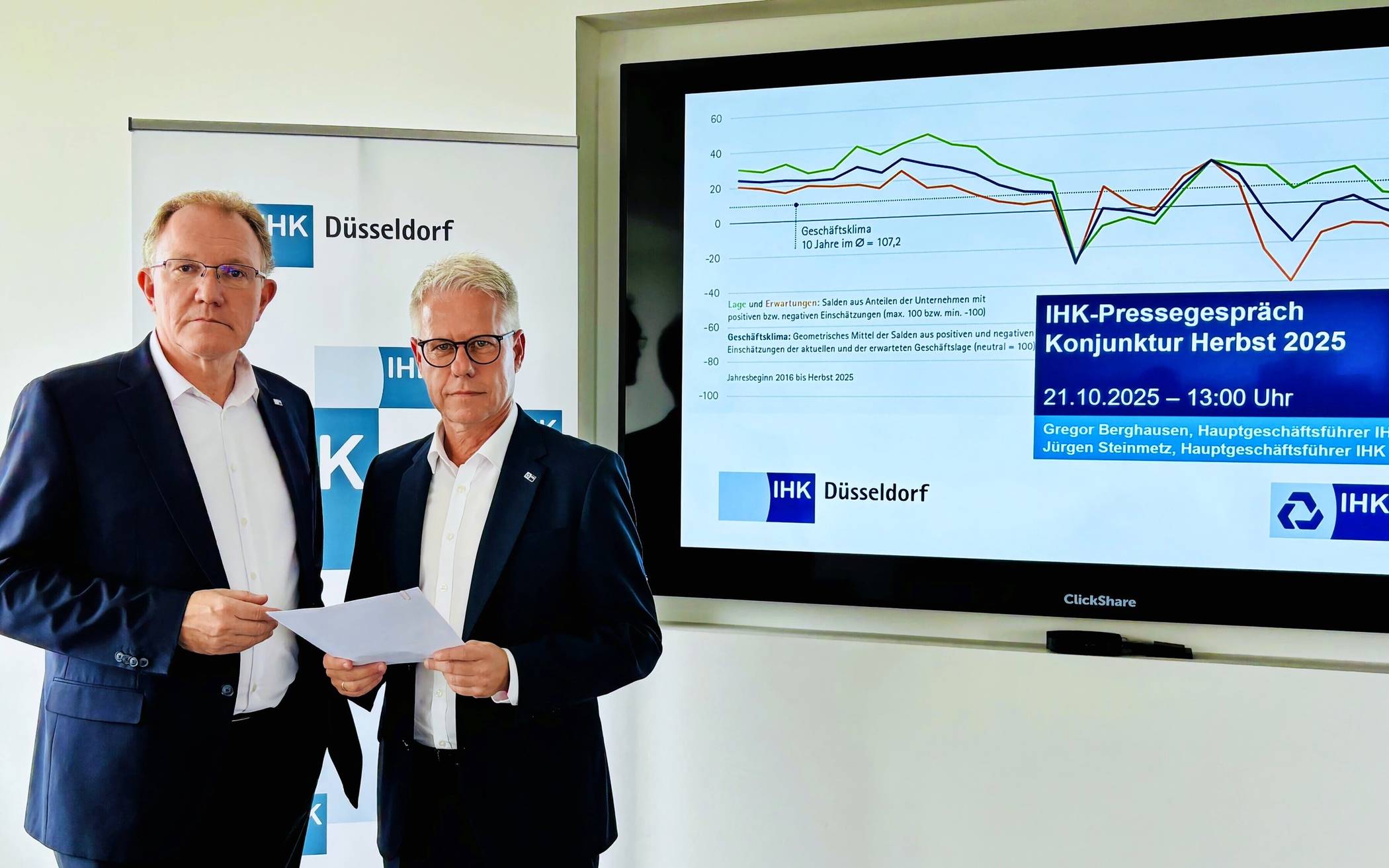 Sie stellten den Konjunkturbericht für den